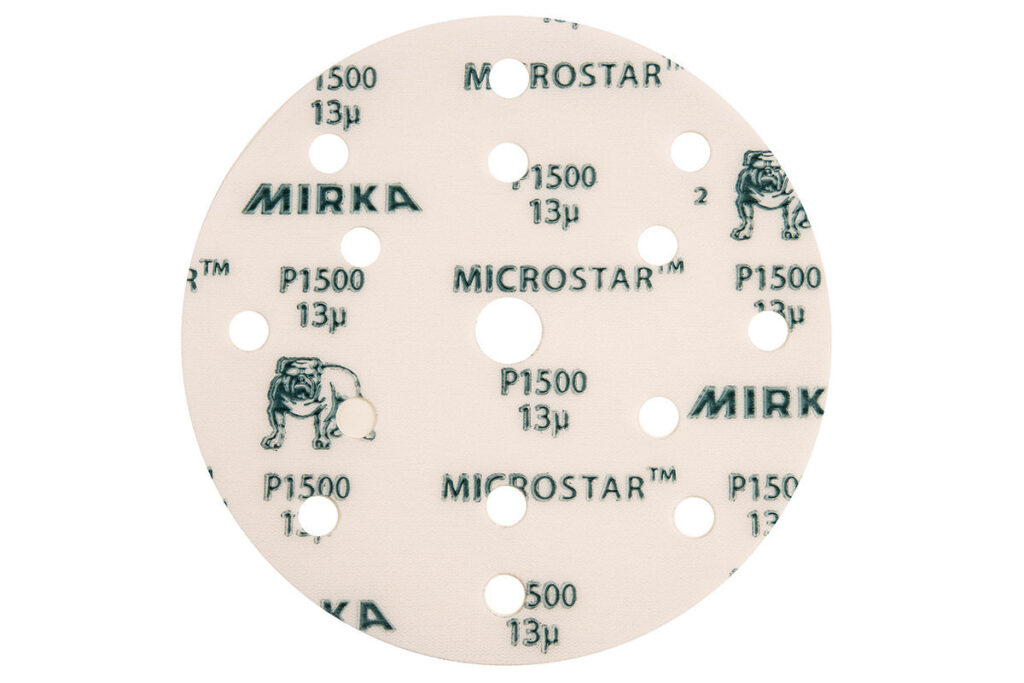 Film mài Mirka Microstar 150mm 15 lỗ - máy chà nhám gỗ chính hãng Nhất Quán